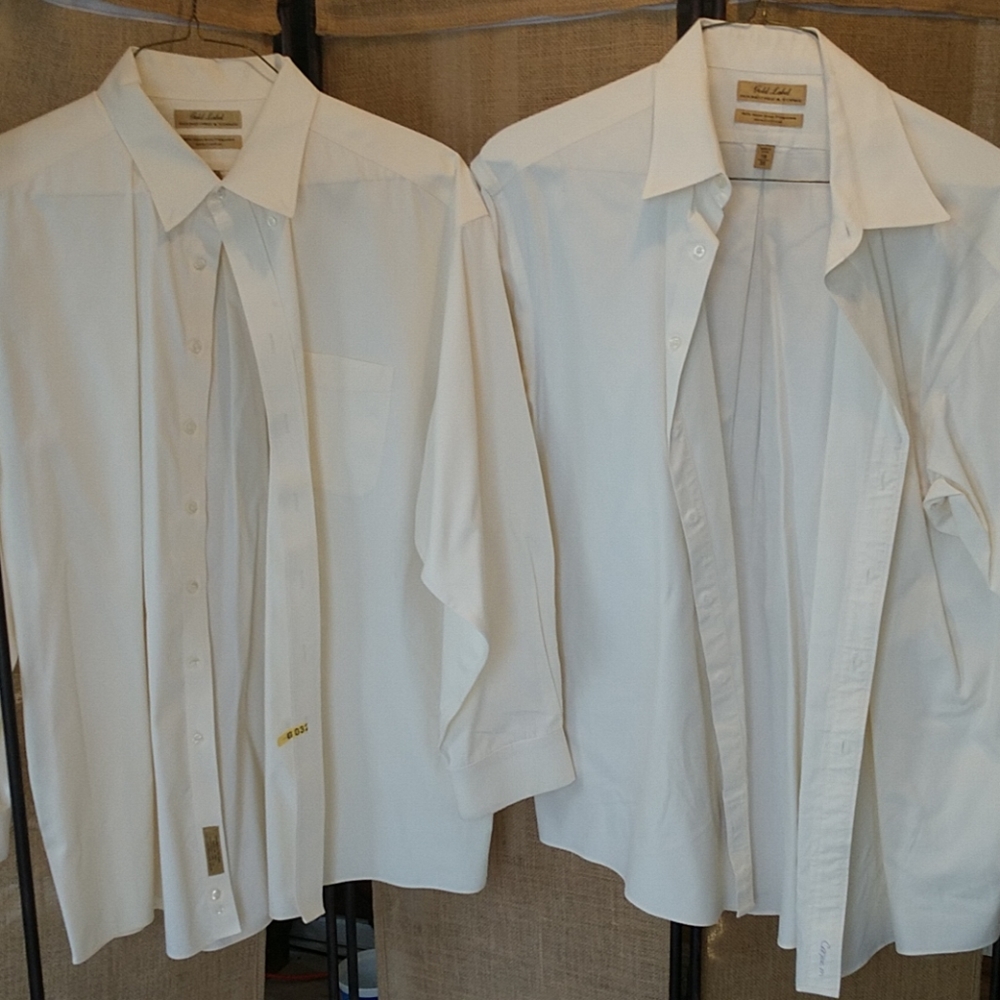 2 Roundtree and Yorke Gold Label dress shirts